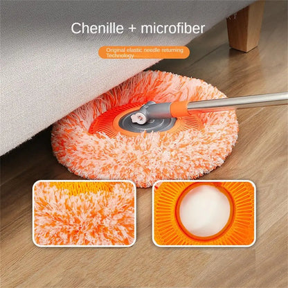 FlexiClean 360™ Telescopic Dust Mop – Adjustable Microfiber Floor Cleaner