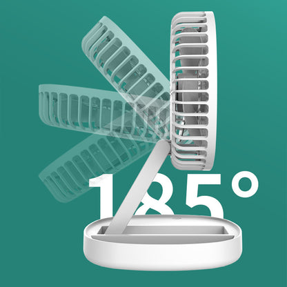 Portable Ice Cube Cooling Fan – USB Rechargeable Foldable Desk Fan