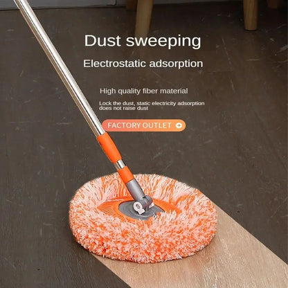 FlexiClean 360™ Telescopic Dust Mop – Adjustable Microfiber Floor Cleaner