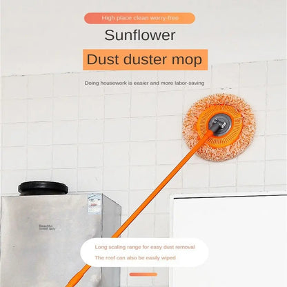 FlexiClean 360™ Telescopic Dust Mop – Adjustable Microfiber Floor Cleaner