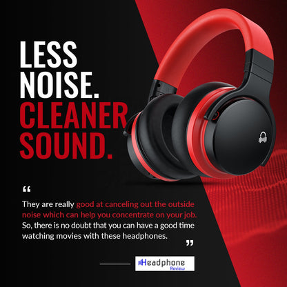 E7C ANC Wireless Headphones for Sports & Study
