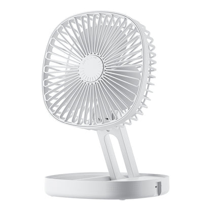 Portable Ice Cube Cooling Fan – USB Rechargeable Foldable Desk Fan