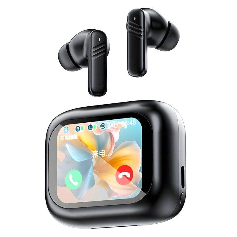 LX-10 LCD Full Touch Screen TWS Headphones