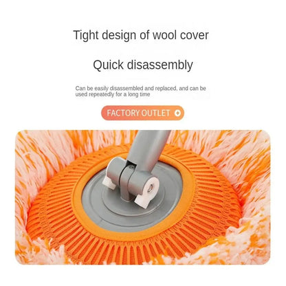 FlexiClean 360™ Telescopic Dust Mop – Adjustable Microfiber Floor Cleaner